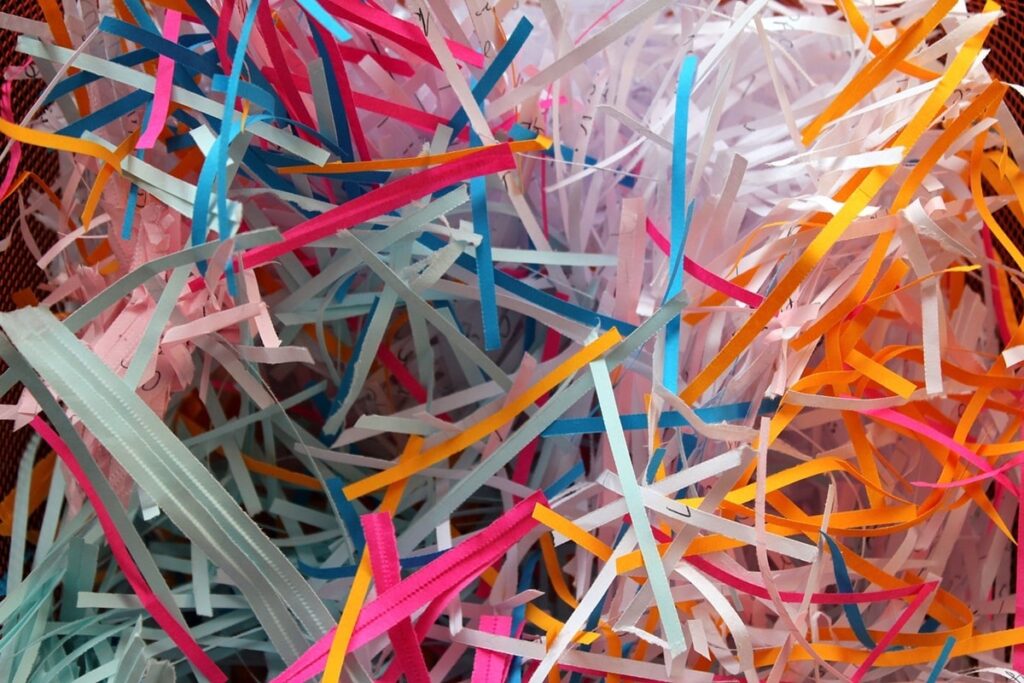 Shredded paper